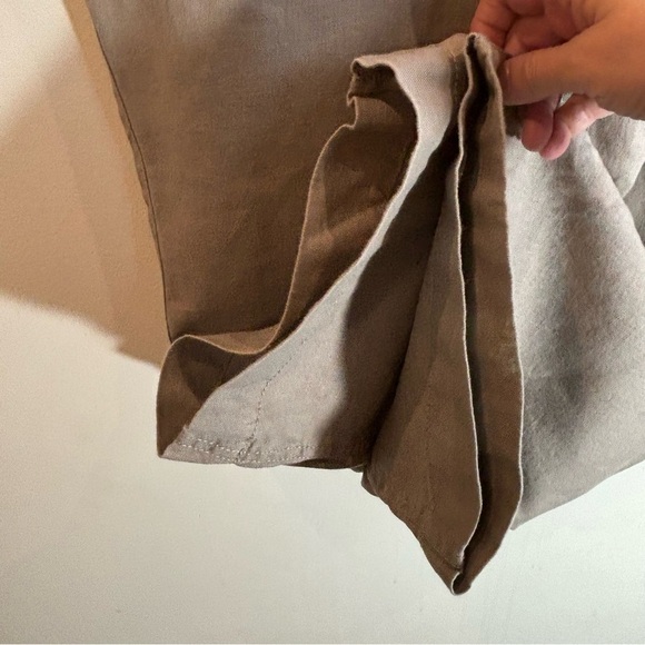 INTERNATIONAL CONCEPTS Sz 14 Pants 100% Linen Zipper Drawstring Diamanté Button - Picture 6 of 6